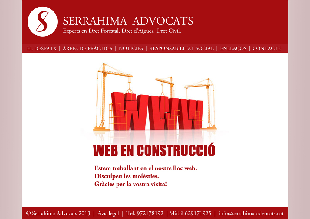 pagina web en construccio